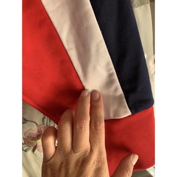 Vintage Abercrombie & Fitch Full Zip Track Jacket Mens Size Red Blue Large Y2K - Picture 14 of 14